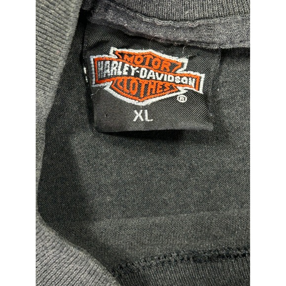 VINTAGE 91 Harley 3D Emblem XL T-Shirt Single Stitch Survivors Distress Davidson - Picture 6 of 9